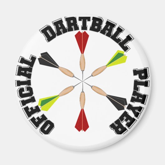 Offiziell Dartball Player Magnet (Vorne)