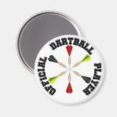 Offiziell Dartball Player Magnet (Vorderseite/Rückseite)