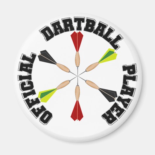 Offiziell Dartball Player Magnet (Vorne)