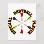 Offiziell Dartball Player Postkarte (Vorderseite)