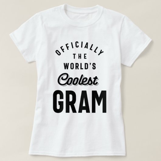 Offiziell das Coolste Gram der Welt - Oma-Geschenk T-Shirt (Design vorne)
