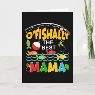 Offiziell die beste Mama Fischerin Süße Mama Fisch Karte