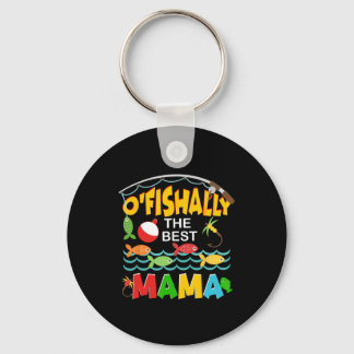 Offiziell die beste Mama-Fischerin Süße Mama Fisch Schlüsselanhänger