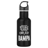 Offiziell die Coolste Bampa der Welt Edelstahlflasche (Vorderseite)