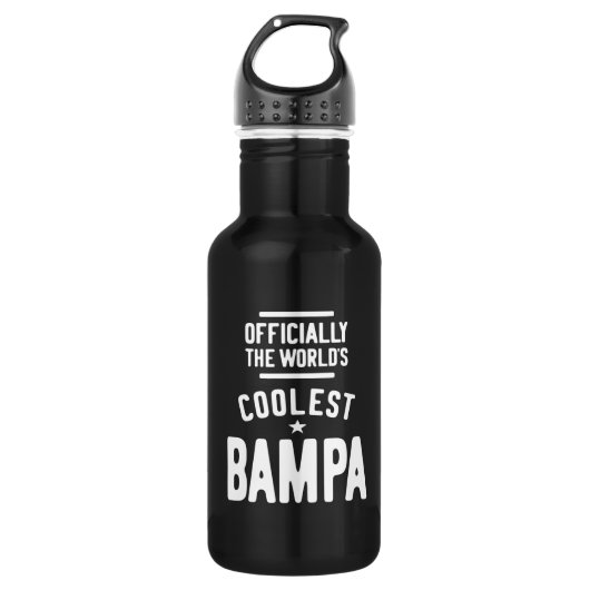 Offiziell die Coolste Bampa der Welt Edelstahlflasche (Vorderseite)