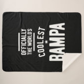 Offiziell die Coolste Bampa der Welt Sherpadecke (Vorderseite (Horizontal))