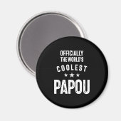 Offiziell die Coolste Papou der Welt | Father Gift Magnet (Vorderseite/Rückseite)