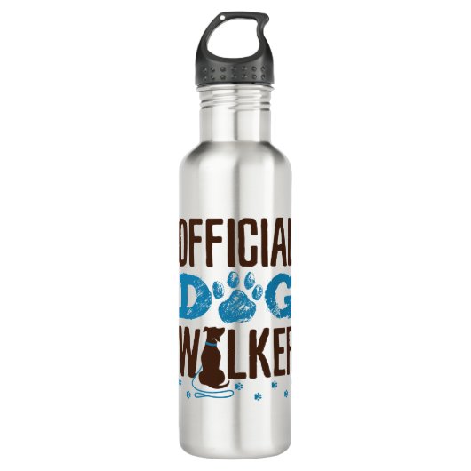 Offiziell Dog Walker Edelstahlflasche (Vorderseite)
