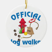 Offiziell Dog Walker Keramik Ornament (Vorne)