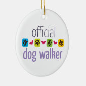 Offiziell Dog Walker Keramik Ornament (Rechts)