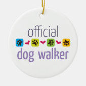 Offiziell Dog Walker Keramik Ornament (Vorne)