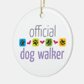Offiziell Dog Walker Keramik Ornament (Links)