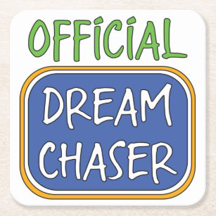 Offiziell Dream Chaser Rechteckiger Pappuntersetzer