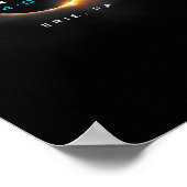 Offiziell Eclipse Solar 2024 Erie Poster (Ecke)