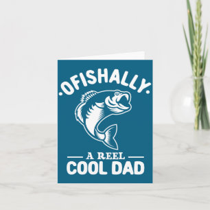Offiziell ein echt cooler Dad lustiger Angler Karte