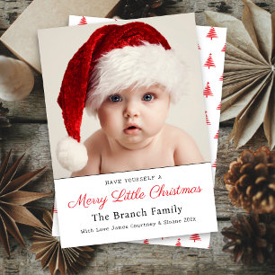 Offiziell ein fröhliches kleines Weihnachtsfamilie Feiertagskarte