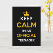 Offiziell ein Geschenk für Teenager Karte (Gelbe Blume)