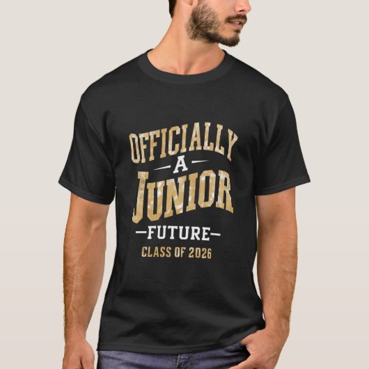 Offiziell ein Junior Future Class von 2026 T-Shirt (Vorderseite)