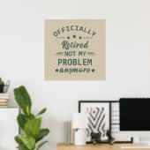 offiziell eingestellt mein Problem nicht mehr Poster (Heimbüro)