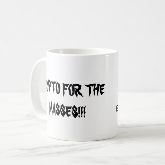 Offiziell Electroneum ETN Cryptocoin 11 Oz.Tasse Kaffeetasse (Vorderseite Links)