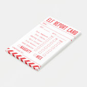 Offiziell Elf Report Card Mini Post-it Klebezettel (angewinkelt)