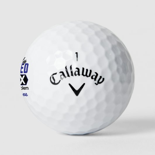 Offiziell erledigt 2025 - Witziges Ruhestand Golfball (Logo)