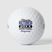 Offiziell erledigt 2025 - Witziges Ruhestand Golfball (Vorderseite)