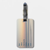 Offiziell ermüdet rosa Flamingo in Cabriolet Gepäckanhänger (Rückseite vertikal)