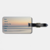 Offiziell ermüdet rosa Flamingo in Cabriolet Gepäckanhänger (Rückseite horizontal)