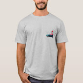 Offiziell ermüdet rosa Flamingo in Cabriolet T-Shirt (Vorderseite)