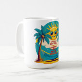 Offiziell ermüdete Sonnenkrankheit Kaffeetasse (Vorderseite Links)
