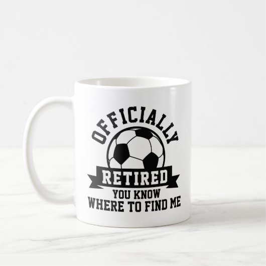 Offiziell ermüdeter Fußball Kaffeetasse (Links)