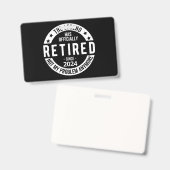 Offiziell erschöpft 2024 ausweis (Vorder- & Rückseite)