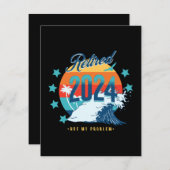 Offiziell erschöpft 2024 begleitkarte (Vorne/Hinten)