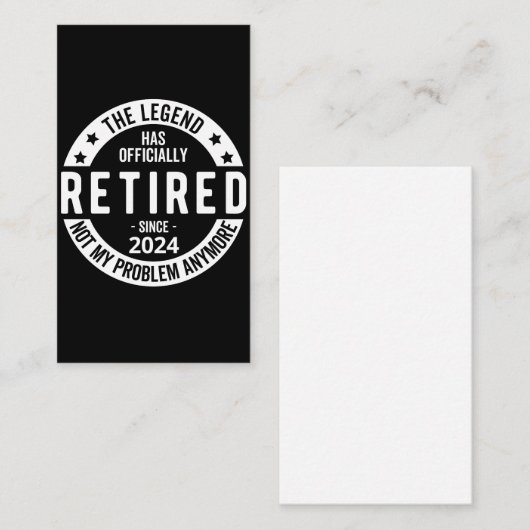 Offiziell erschöpft 2024 begleitkarte (Vorne/Hinten)