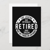 Offiziell erschöpft 2024 einladung (Vorne/Hinten)