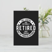 Offiziell erschöpft 2024 einladung (Stehend Vorderseite)