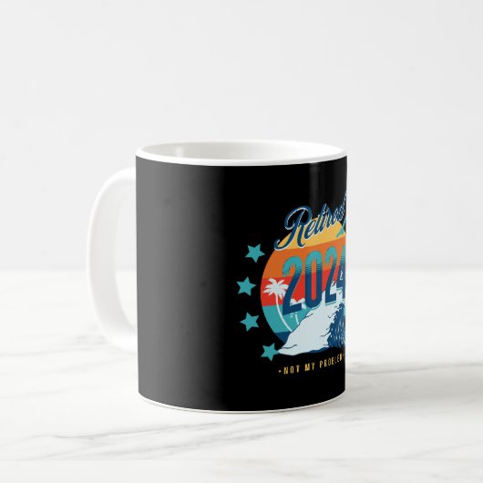 Offiziell erschöpft 2024 kaffeetasse (Vorderseite Links)