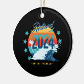 Offiziell erschöpft 2024 keramik ornament (Links)