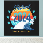 Offiziell erschöpft 2024 leinwanddruck (Insitu (Holzboden))