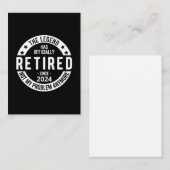 Offiziell erschöpft 2024 mitteilungskarte (Vorne/Hinten)