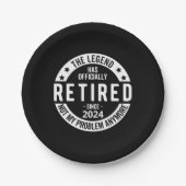 Offiziell erschöpft 2024 pappteller (Vorderseite)