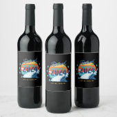 Offiziell erschöpft 2024 weinetikett (Flaschen)