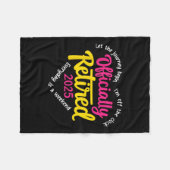 Offiziell erschöpft 2025 Herzmänner Frauen Fleecedecke (Vorderseite (Horizontal))