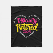 Offiziell erschöpft 2025 Herzmänner Frauen Fleecedecke (Vorderseite)