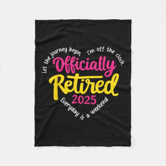 Offiziell erschöpft 2025 Herzmänner Frauen Fleecedecke (Vorderseite)