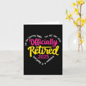 Offiziell erschöpft 2025 Herzmänner Frauen Karte (Gelbe Blume)