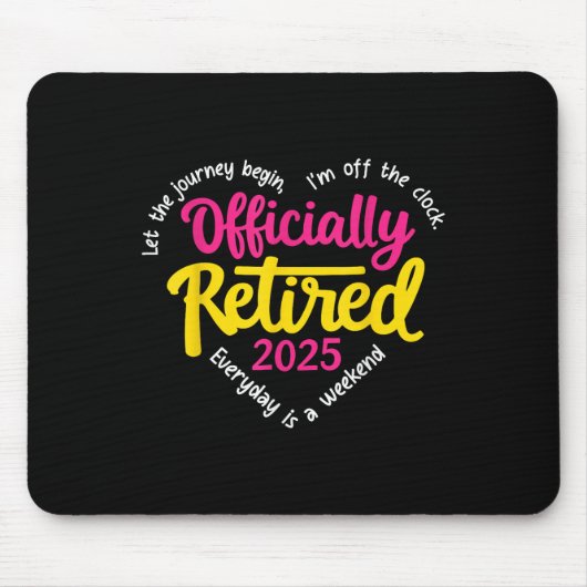 Offiziell erschöpft 2025 Herzmänner Frauen Mousepad (Vorne)