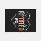 Offiziell erschöpft 2025 Shirt für Frauen Fleecedecke (Vorderseite (Horizontal))