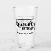 Offiziell erschöpft bringen Sie mir ein Bier Glas (Vorderseite)